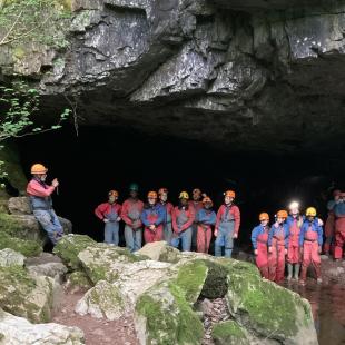 Group 3 ready to go caving at Trewern. There will be a full gallery of photos on the website soon after we return.