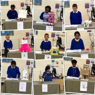 Year 3 gave their pitches on their inventions today for literacy. They designed a prototype and a poster to assist them. Great work from year 3!